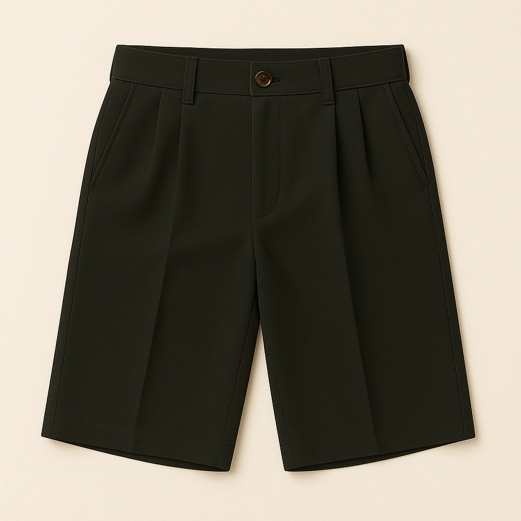 Flat lay front view of Sincdoo PLA shorts, suitable for sensitive skin and daily wear