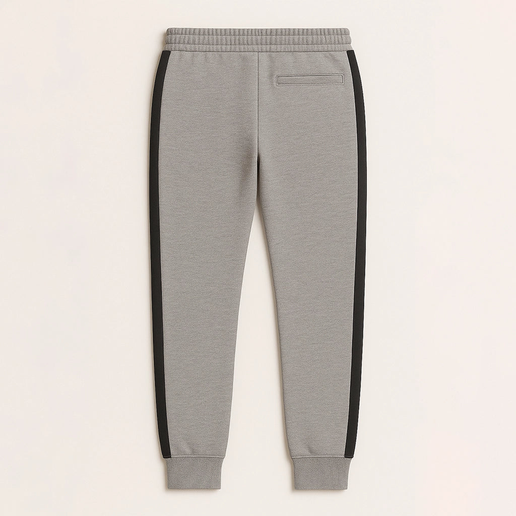 Flat back view of customizable PLA sports pants, crafted from eco-friendly PLA fabric, designed for ease of movement and athletic performance.