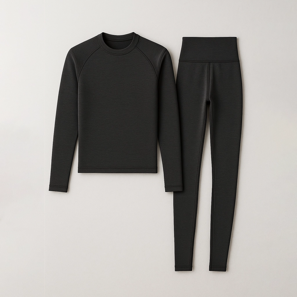 Flat front view of Sincdoo men's compression gear made from eco-friendly PLA fabric, designed for comfort and breathability during athletic activities.