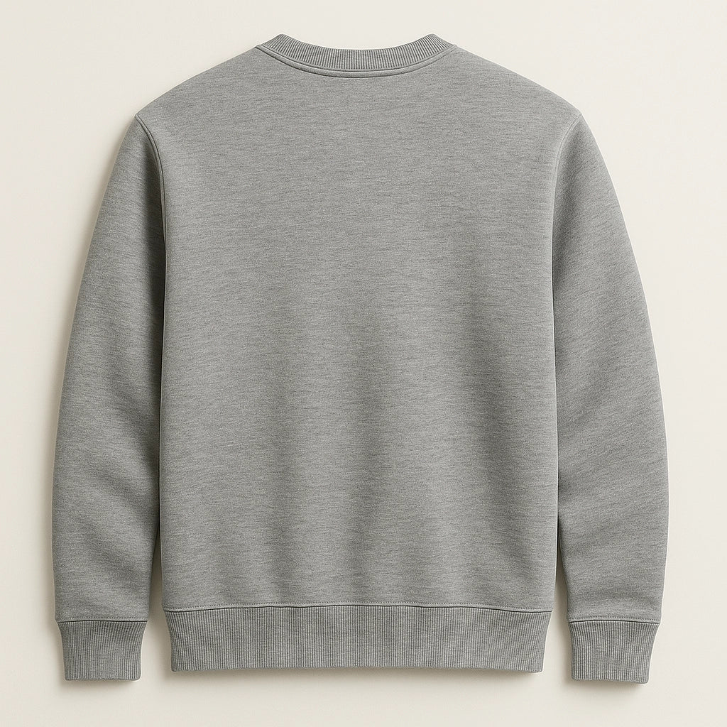 Flat back view of Sincdoo men's hoodie made from PLA fabric, eco-friendly and perfect for everyday wear