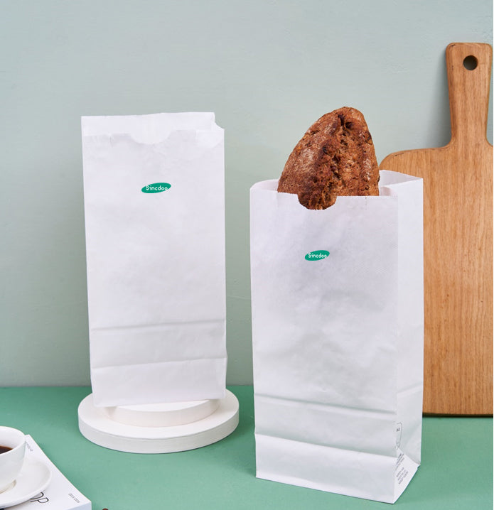 Sincdoo PLA-Coated Paper Bag – Biodegradable, Oil-Resistant Food Packaging