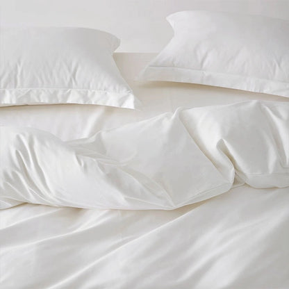 Close-up of Sincdoo PLA bedding fabric – silky smooth, breathable, and skin-friendly.