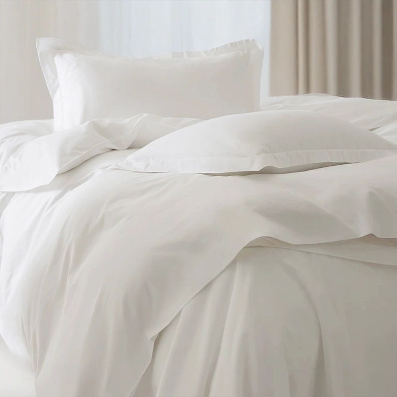 Side view of Sincdoo PLA bedding set – elegant, lightweight, and luxurious comfort.