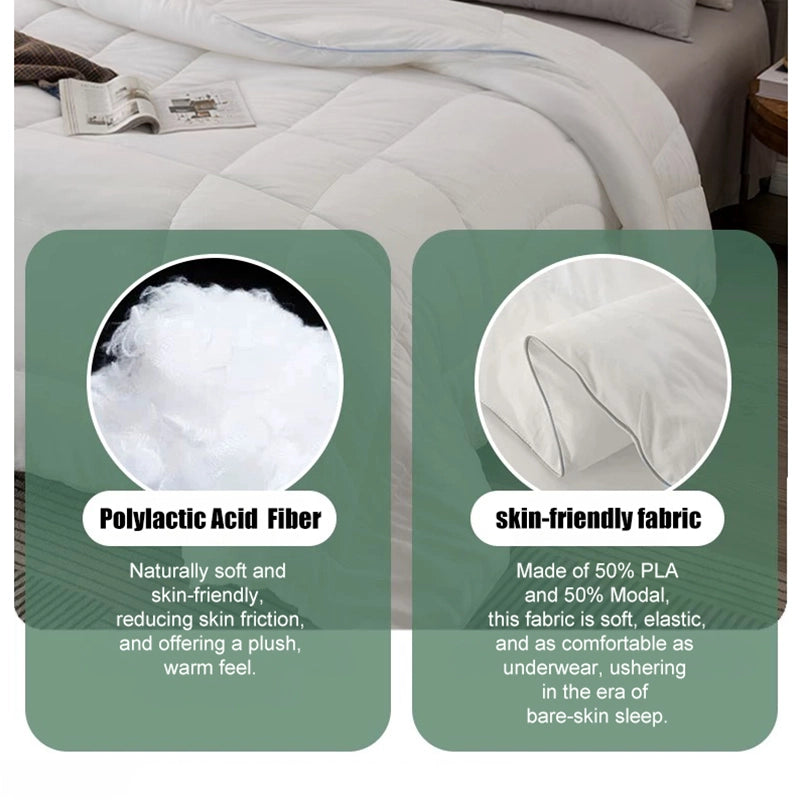 Exquisitely stitched Sincdoo PLA comforter, showcasing fine seams to prevent filling from escaping