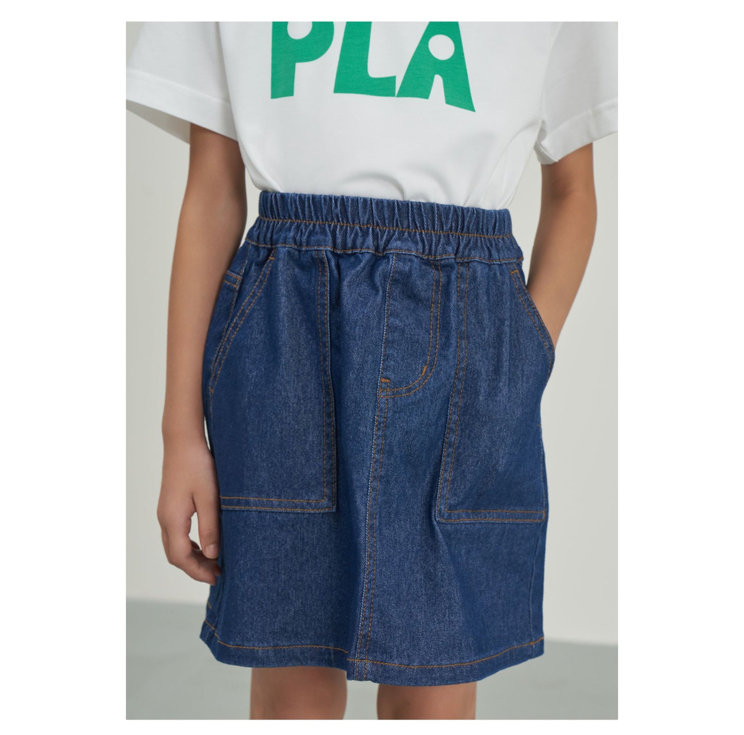Kinder-Jeansrock aus Polymilchsäure (Maisfaser)
