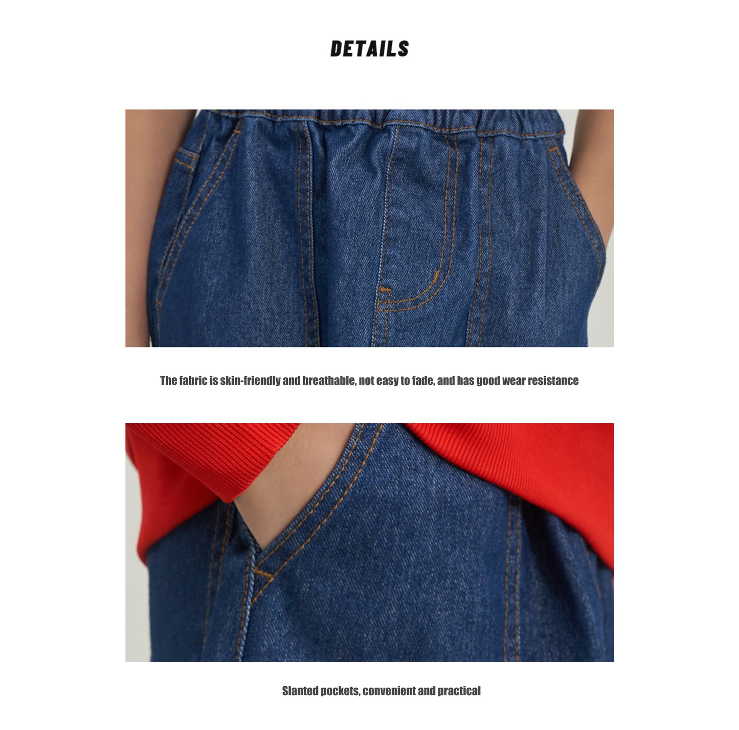 Kinder-Jeansrock aus Polymilchsäure (Maisfaser)