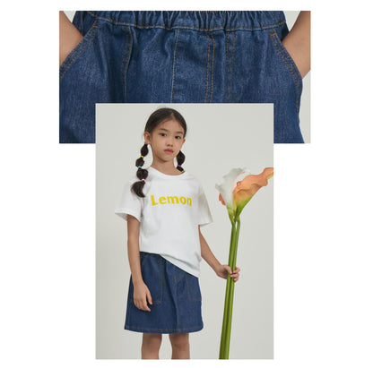 Kinder-Jeansrock aus Polymilchsäure (Maisfaser)