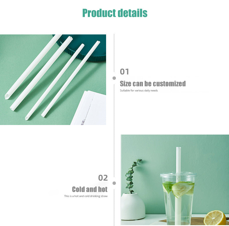 Compostable Disposable PLA Straw  (Sample)